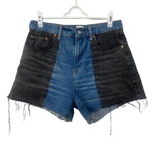 BDG High Rise Size 32 Urban Outfitters Splice Pax Denim Shorts Organic Cotton